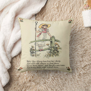 Little Bo-Peep: Classic Kate Greenaway Nursery Cushion