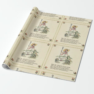Little Bo-Peep: Classic Kate Greenaway Nursery Wrapping Paper