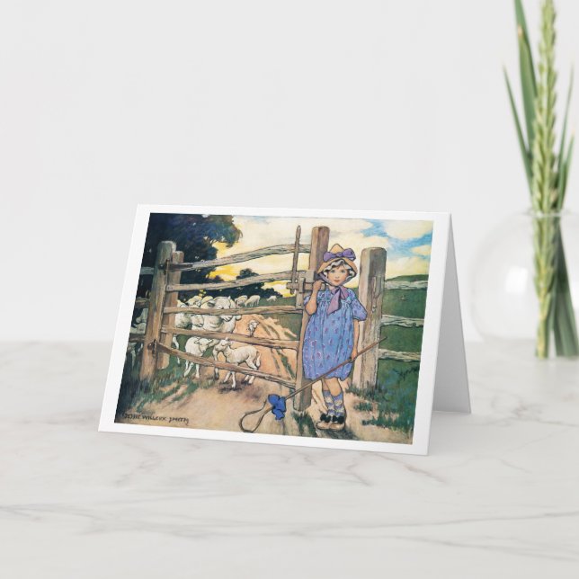 Little Bo-Peep, Jessie Willcox Smith Card (Front)