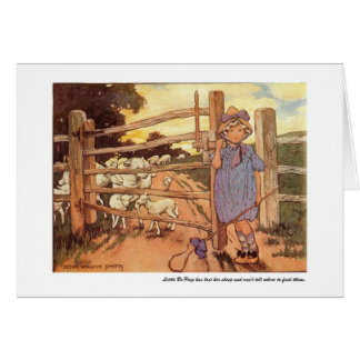 Little Bo-Peep Nursery Rhyme - Card