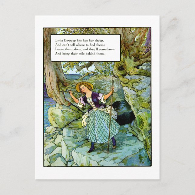 Little Bo-Peep Postcard (Front)