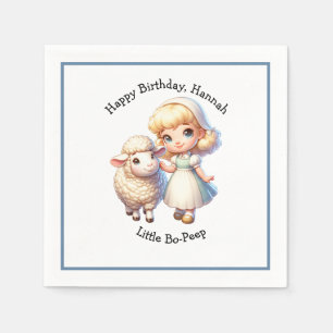Little Bo-Peep & Sheep Nursery Rhyme Napkin