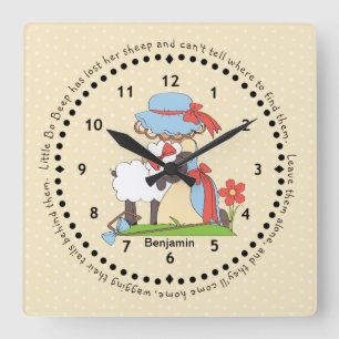 Little Bo Peep Wall Clock