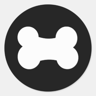 Little Bone Black 3" Classic Round Sticker