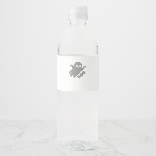 Little Boo Aesthetic Simple Water Bottle Label (Front)