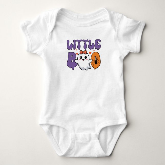 Little Boo Baby Halloween Onesie (Front)