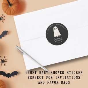Little Boo Baby Shower Envelope Seal Sticker