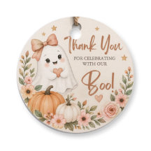 Little Boo Baby Shower Favour Tag