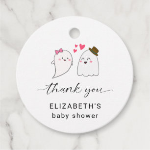 Little Boo Baby Shower Halloween Thank you Script Favour Tags