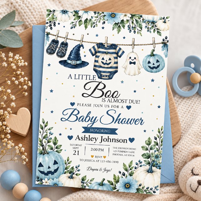 Little Boo Baby Shower Invitation (Creator Uploaded)