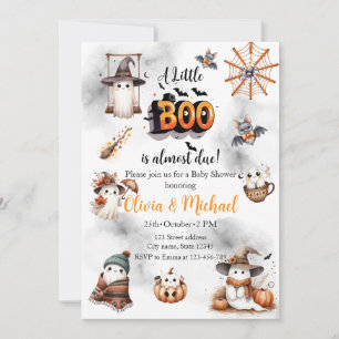 Little Boo Baby Shower Thank You Favour Invitation