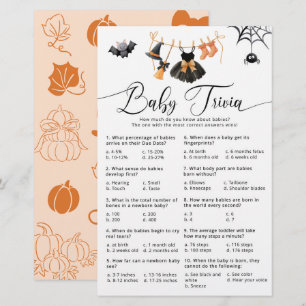 Little Boo Baby Trivia Cute Halloween game