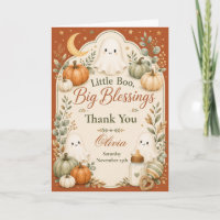 Little Boo Big Blessings Baby Shower Thank You