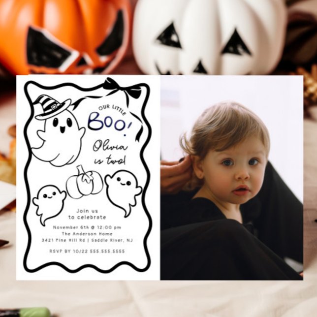 Little Boo Birthday Party Invitation (Creator Uploaded)