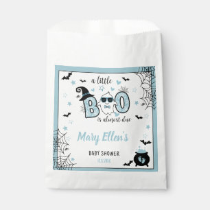 LITTLE BOO BLUE HALLOWEEN BABY SHOWER FAVOUR BAGS