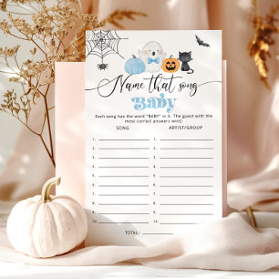 Little Boo blue Name that song baby shower game