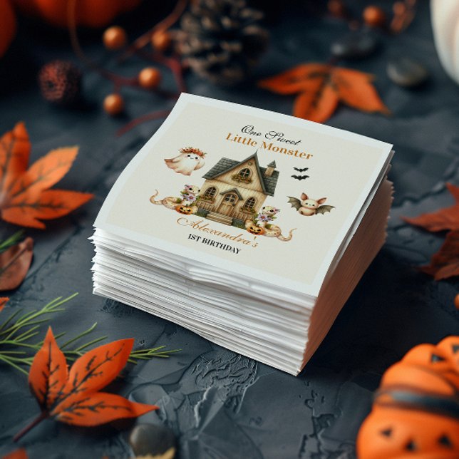 Little Boo Boho Birthday Bash Napkin (Creator Uploaded)