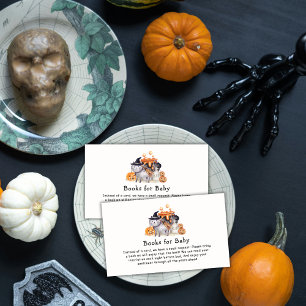 Little Boo Cat In Witch Hat Books For Baby Shower Enclosure Card