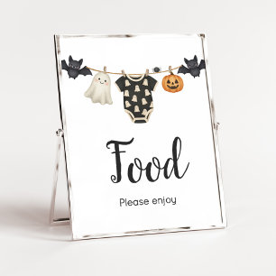 Little Boo Clothesline Baby Shower Food Sign