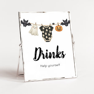 Little Boo Clothesline Drinks Sign