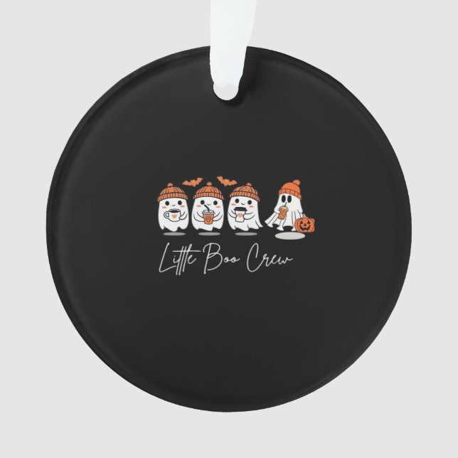 Little Boo Crew Minimal Clean Ornament (Front)