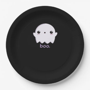 Little Boo Cute Halloween Paper Plate