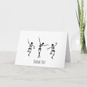Little Boo Dancing Skeletons Thank You Card