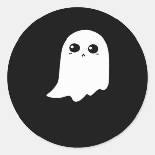 Little Boo Funny Meme Design Classic Round Sticker