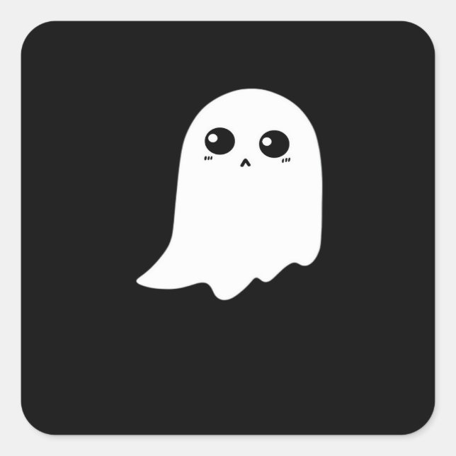 Little Boo Funny Meme Square Sticker (Front)
