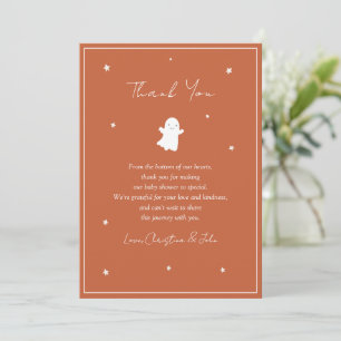 Little Boo Gender Neutral Baby Shower Thank You Card