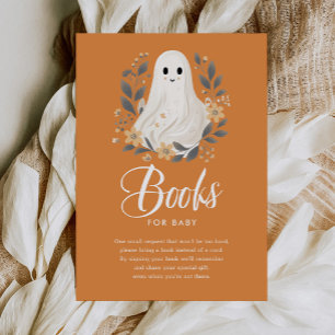 Little Boo Ghost Baby Shower Books for Baby  Enclosure Card