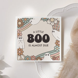 Little Boo Ghost Halloween Baby Shower Napkin