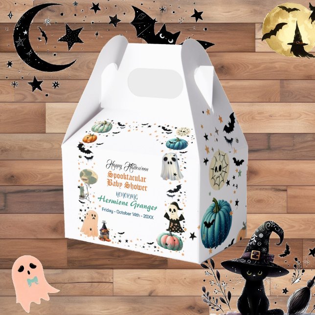 Little BOO Ghost Pumpkin Spooktacular Baby Shower Favour Box (Little BOO Ghost Pumpkin Spooktacular Baby Shower Favor Boxes)