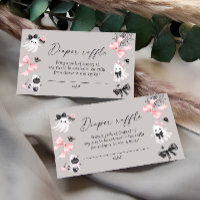 Little Boo Girl Baby Shower Diaper Raffle