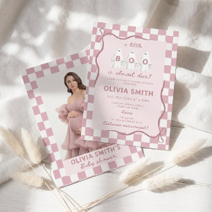 Little Boo Girl Ghost Baby Shower Invitation