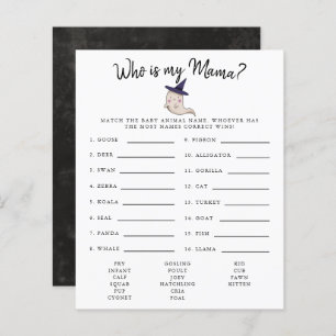 Little Boo Girl Who Is My Mama Baby Shower Game