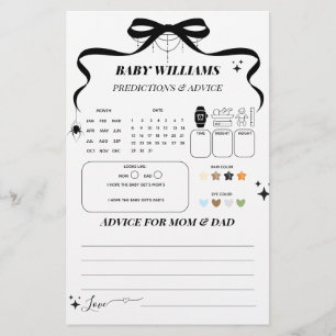 Little Boo Gothic Halloween Baby Shower Game