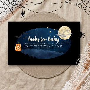 Little Boo Halloween Baby Shower Books for Baby Enclosure Card