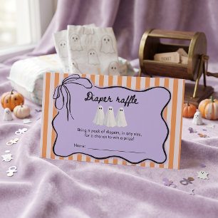 Little Boo Halloween Baby Shower Enclosure Card