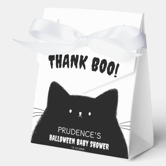 Little Boo Halloween Baby Shower Favour Box (Front)