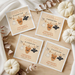 Little Boo Halloween Baby Shower Personalised Napkin