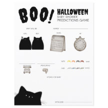 Little Boo Halloween Baby Shower Predictions Game