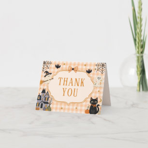 Little Boo Halloween Baby Shower Thank You Card