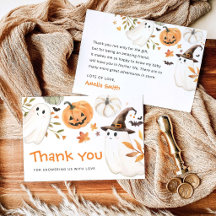 Little Boo Halloween Baby Shower Thank You