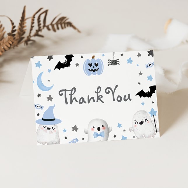 Little Boo Halloween Baby Shower Thank You Card (Creator Uploaded)