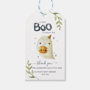 Little Boo Halloween Baby Shower Thank You Gift Gift Tags