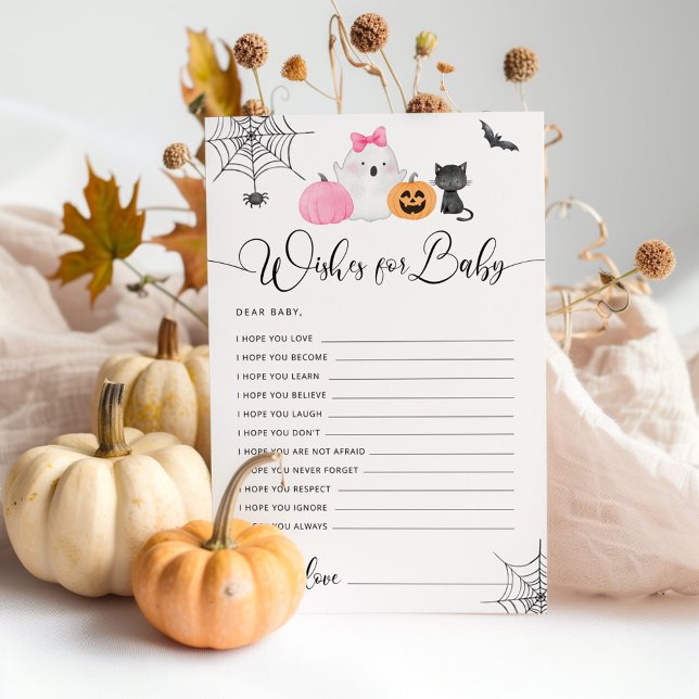Little Boo Halloween baby shower wishes for baby (Creator Uploaded)