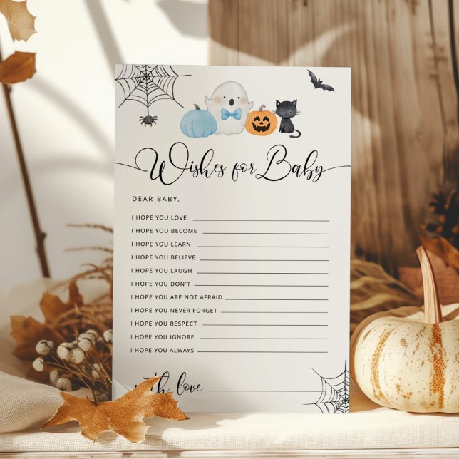 Little Boo Halloween baby shower wishes for baby (Creator Uploaded)