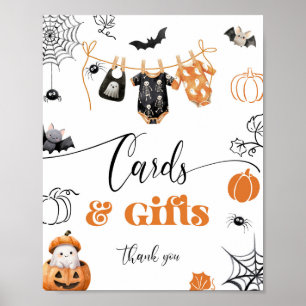 Little Boo halloween Clothesline cards and gifts Poster