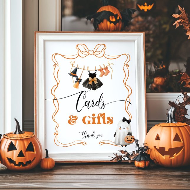 Little Boo halloween Clothesline cards and gifts  Poster (Creator Uploaded)